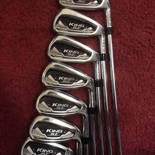 Men's Right Handed Cobra King SZ Regular Flex Steel Shaft Iron Set