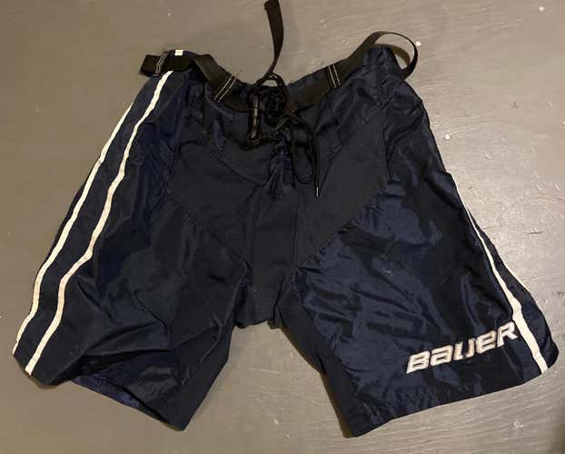 Bauer Shell Sr Med Navy w/ White Trim