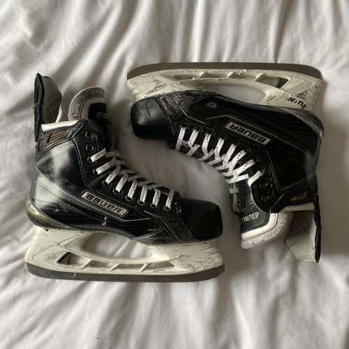 CustomSenior Bauer Supreme MX3 Regular Width Pro Stock Size 8 3/4 Hockey Skates