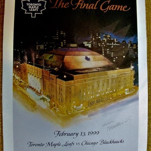 MAPLE LEAF GARDENS - "The Final Game" Limited Edition Print - Numbered