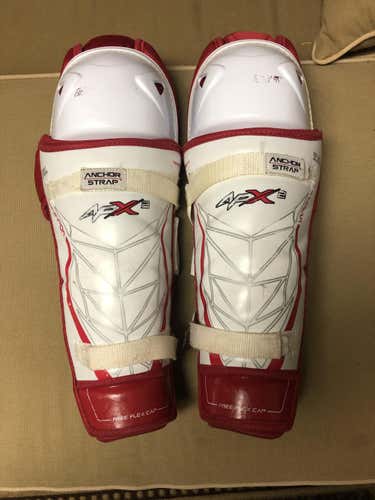 Used Senior Bauer APX2 Shin Pads (15")