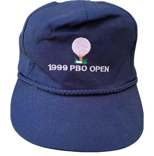 PBO Open Golf Hat Snapback Cap Blue Golfing 90s Open Championship USA