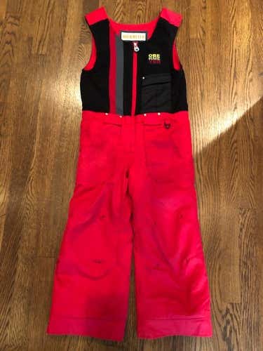 Red Used Youth Unisex Size 6 Obermeyer Ski Pants