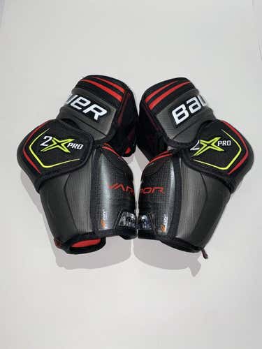 Used Bauer 2x Pro Md Ice Hockey Elbow Pads