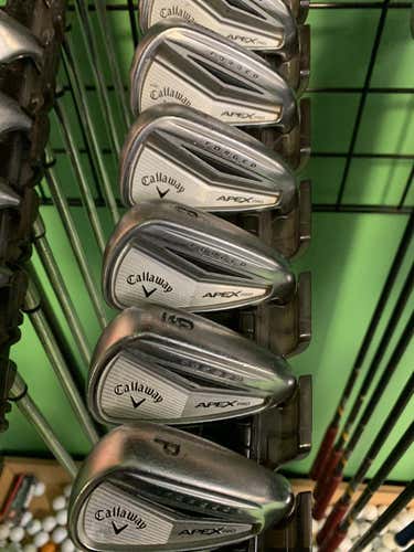 Used Callaway Apex Pro Forged 4i-pw Steel Regular Golf Iron Or Hybrid Sets