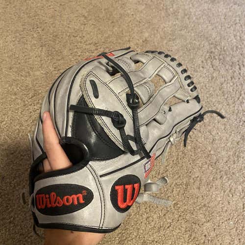 Gray High School/College Outfield A2000 12.75" Baseball Glove