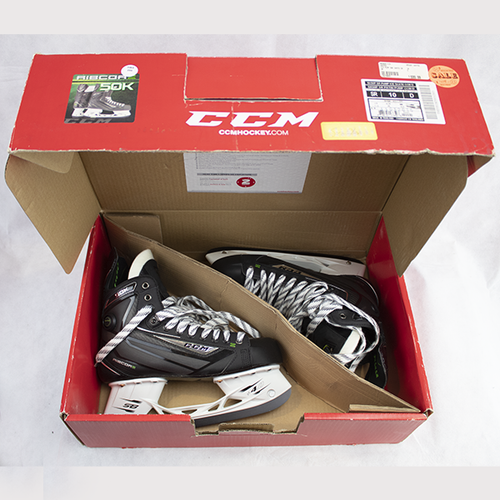 New in Box SR CCM Ribcor 50K Hockey Skates Regular Width Size 10.0D 099