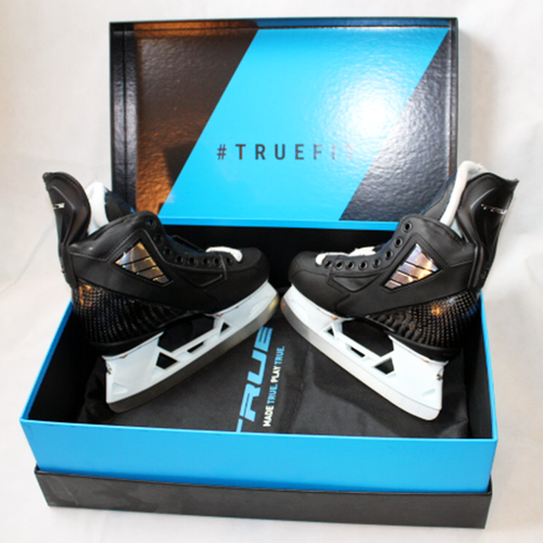 New in Box JR True Adjustable Stock Hockey Skates Regular Width Size 4.0D-4.5D 121