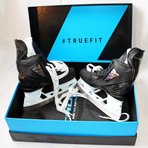 New in Box JR True Adjustable Stock Hockey Skates Regular Width Size 5.0D-5.5D 123