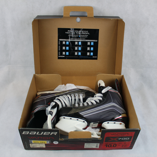 New in Box SR 2016 Bauer Vapor X700 Hockey Skates Regular Width Size 10.0D 004F