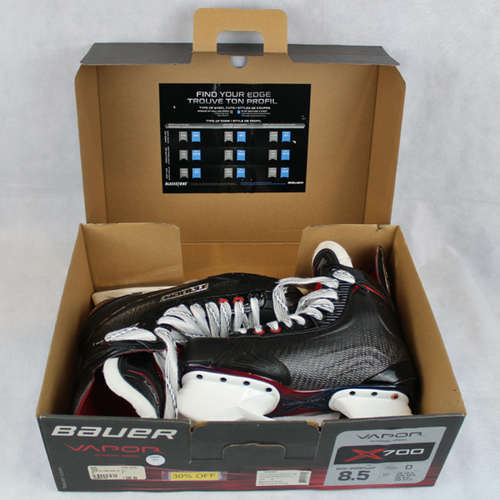 New in Box SR Bauer Vapor X700 Hockey Skates Regular Width Size 8.5D 011F