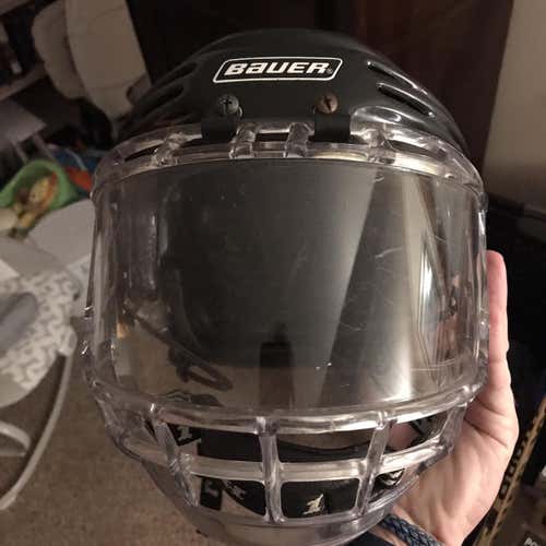 Black Used Large Bauer HH 5000 Helmet