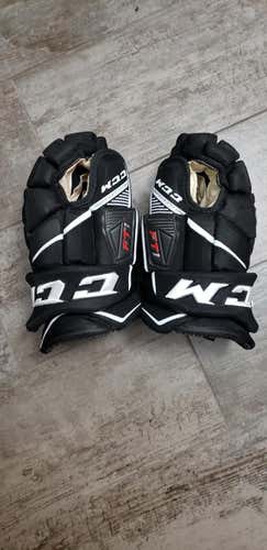 Black Used Senior CCM Jetspeed FT1 Gloves 14"