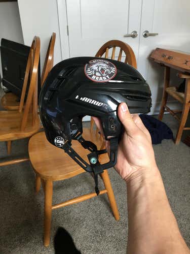 Black Used Medium Warrior Alpha One Pro Helmet Pro Stock