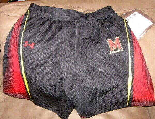 Maryland Terrapins NCAA Under Armour Terps Lacrosse Team Issue Authentic Shorts