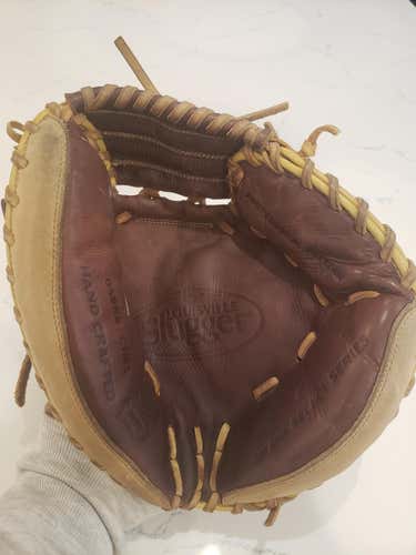 Used Louisville Slugger Right Hand Throw Catcher's Omaha Select Series Baseball Glove 32"