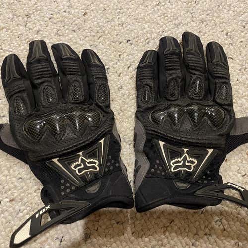 Black Used Fox Men’s Riding Gloves Large