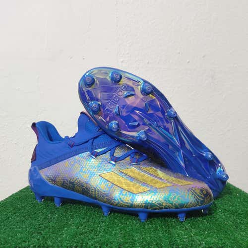 Adidas Adizero New Reign Dazzle Young King Gold Football Cleats EF7934 Size 12