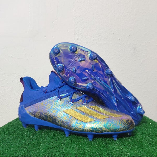 Adidas Adizero New Reign Dazzle Young King Gold Football Cleats EF7934 Size 12
