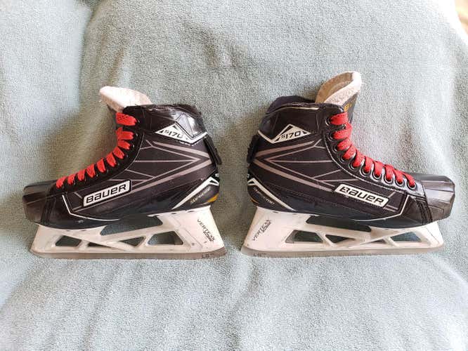 Used Bauer Supreme S170 Goalie Skates Senior 6.0 EE