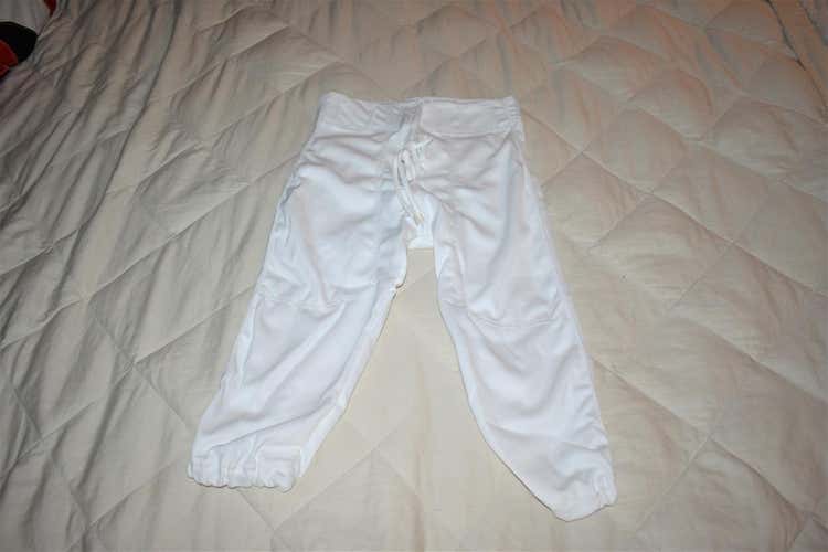 NEW - Martin Youth Slotted Football Pants, White, Youth Small