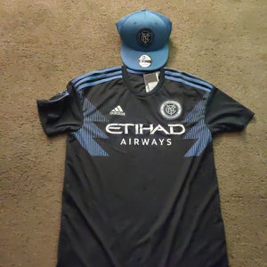 Adidas NYCFC new york city FC soccer jersey & hat