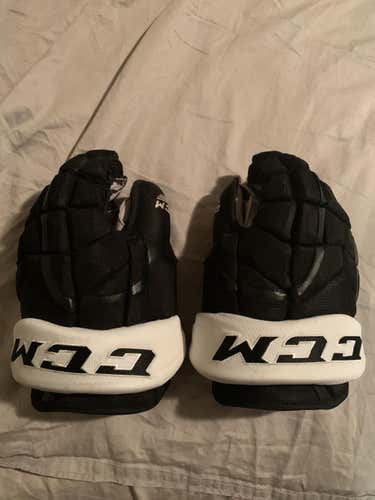 Black New Senior CCM HG12 Gloves 14" Pro Stock