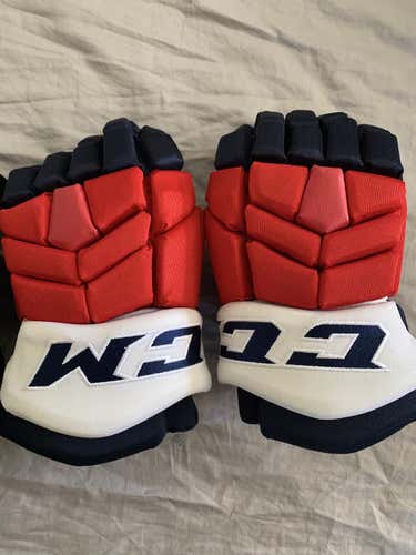 Blue New Senior CCM HGTK Gloves 14" Pro Stock
