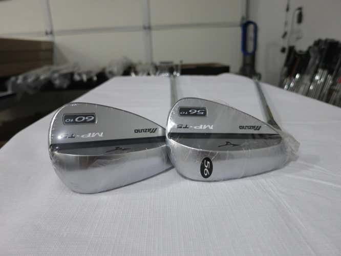 Mizuno MP-T5 White Satin Chrome Wedge Set MPT5 - 56* - 60* - Steel - NEW - LH