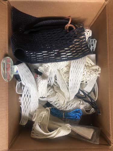 Box Of Lacrosse Mesh And String