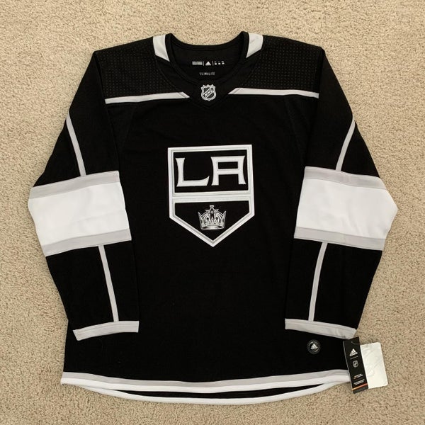 adidas Men Size 50 Medium La Kings Authentic Hockey Jersey Black