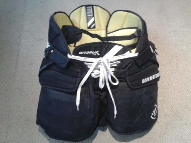 Used Senior Medium Warrior Ritual X Hockey Goalie Pants
