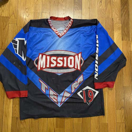 Retro Vintage Mission Hockey Jersey #19