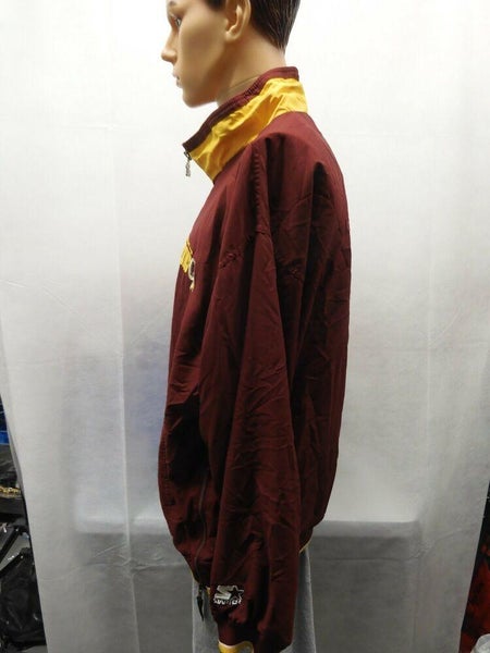 Vtg Starter Washington Redskins 1/4 Zip Nylon Pullover Mens L Jacket