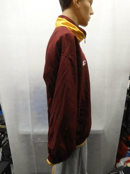 Vtg Starter Washington Redskins 1/4 Zip Nylon Pullover Mens L Jacket