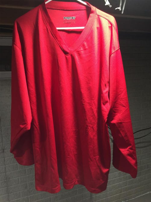 TRON ADULT RED XL  PRACTICE JERSEY