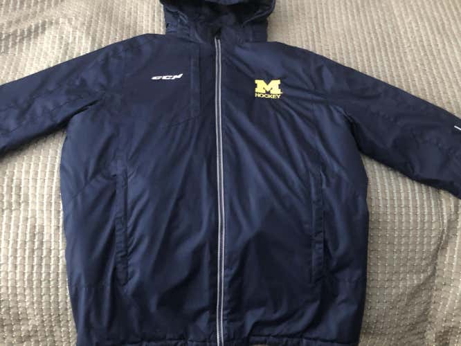 University of Michigan Hockey Used Men's Adult Large CCM Jacket