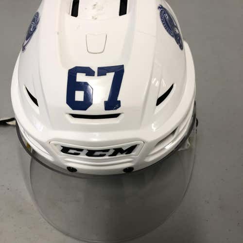 Mississauga Steelheads OHL Game worn helmet Small CCM Tacks 710 Pro Stock
