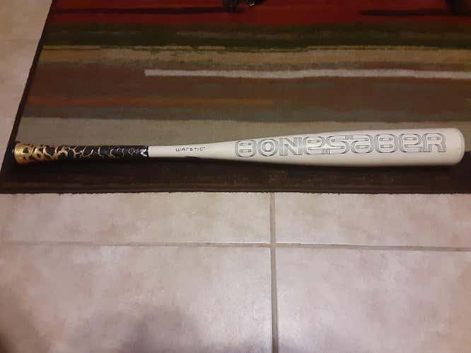 Used Kid Pitch (9YO-13YO) USSSA Certified 2020 Warstic Alloy Bonesaber Bat (-8) 23 oz 31"