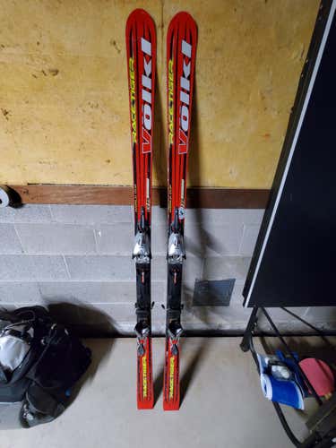 Used Volkl Racing Racetiger GS Skis With Bindings