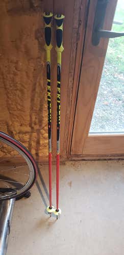 Used 44in (110cm) Leki Racing World Cup Lite SL Ski Poles