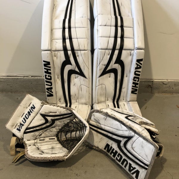 White Senior 35" Regular Velocity Pro V Elite Carbon Goalie Full Set 35 +2