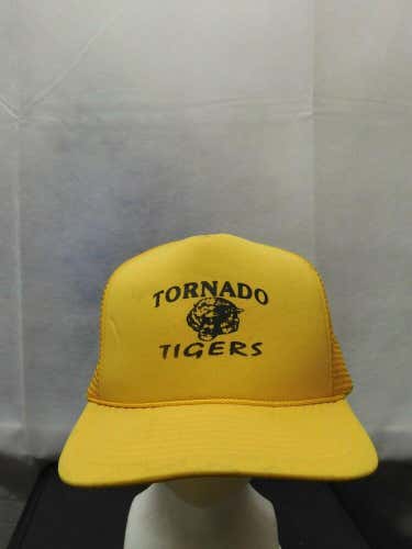Vintage Tornado Tigers West Virginia Mesh Trucker Snapback Hat Football San Sun