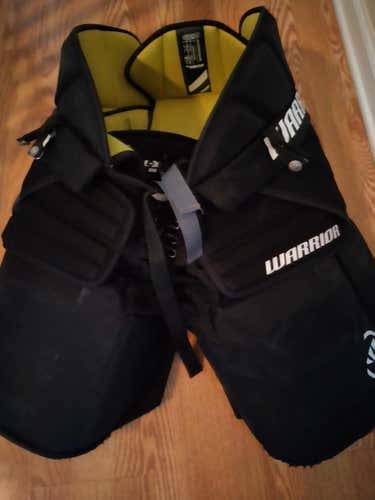 Black Used Senior Large Warrior Ritual Hockey Goalie Pants