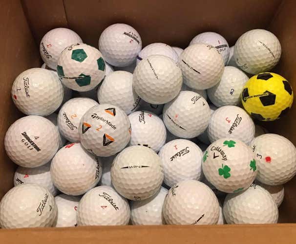 100 Used Assorted Golf Balls