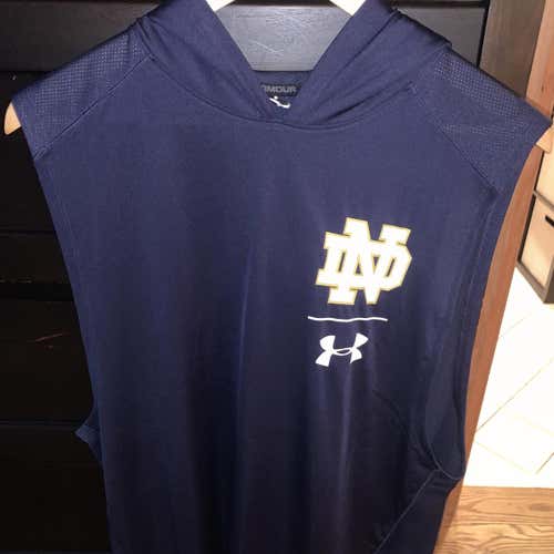 2020 Norte Dame Lax Warmup Sleeveless Jacket