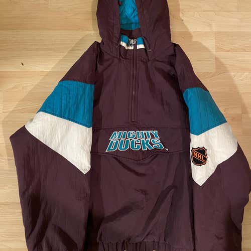 Rare Anaheim Mighty Ducks Adult XL Starter Jacket