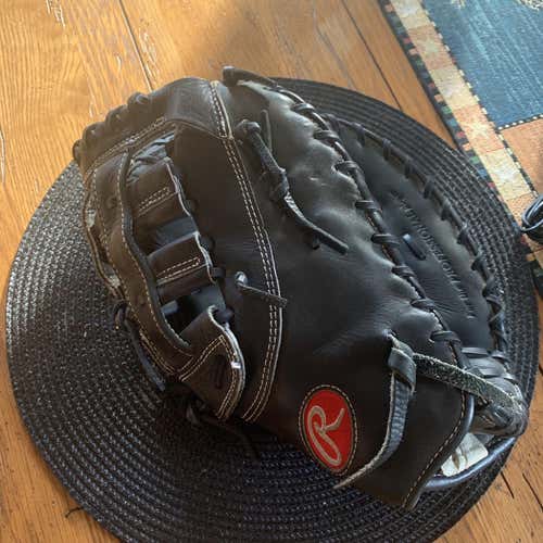 Black High School/College First Base Heart of The Hide 12.5" Softball Glove