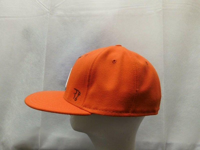 New Era Miami Marlins Orange Fitted Hat MLB Authentic Cool Base Made in  U.S.A