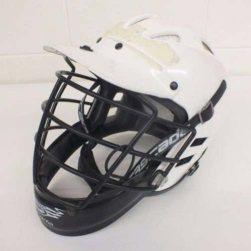 Cascade Lacrosse Helmet in White w/Cage & Chin Strap Size XS Fast Shipping